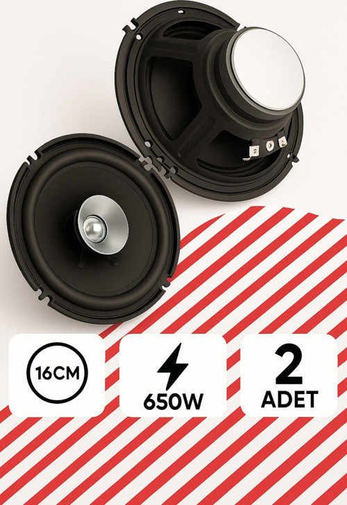 Sunaks Sunask Sn-1697 650 Watt 16Cm Araba Oto Hoparlör Paket İçeriği 2 Adet