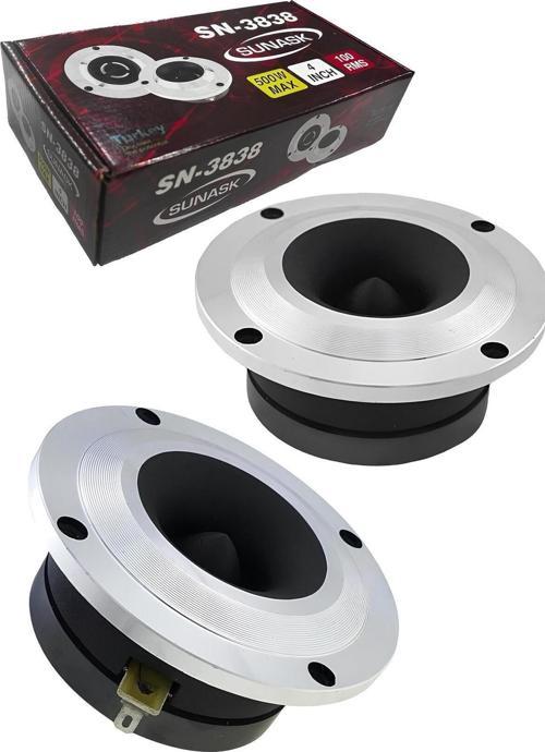 Sn-3838 10 Cm 500 Watt 100 Rms Dome Twitter Twieeter 2 Adet ( 1. Sınıf Kalite) Kutu Içeriği 2 Adet