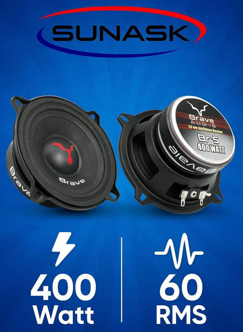 Sunaks Sunask Sn-50 400 Watt 60 Rms 13 Cm Midrange Hoparlör 2 Adet Amfi Uyumludur Yerli Üretim