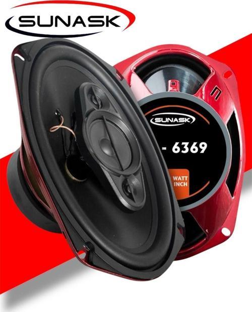 Sn-6369 1000 Watt Oto Hoparlör Oval 6X9 Araba Hoparlör Modeli 2 Adet Türk Malı