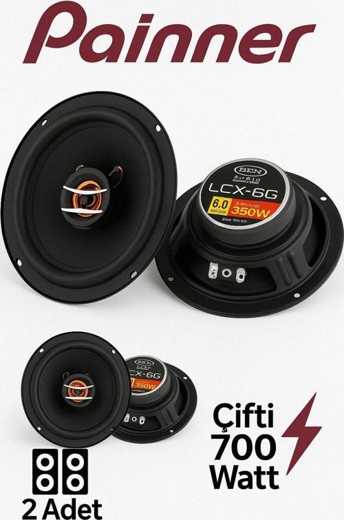 Ben Audıo Çifti 700 Watt 16 Cm Araba Oto Hoparlör Tweeter'Lı Kutu Içeriği 2 Adet