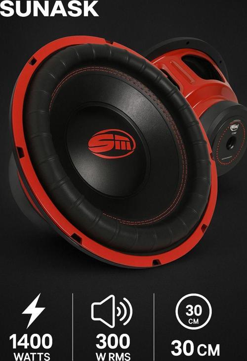 Bm Audio 1400 Watt 300 Rms 30 Cm Subwoofer Bass Spl Körük Bass Oto Hoparlör Kabinsiz