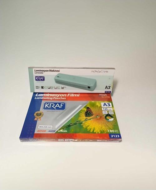Laminasyon Makinesi A3 Lm-1015bl Mavi + A3 Laminasyon Filmi – 125 Mikron
