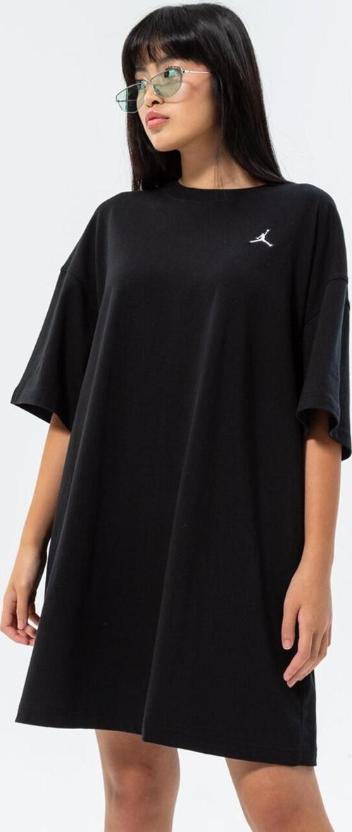 Jordan Essentials Oversize  T-Shirt Dress Kadın Oversize Tişört Elbise Siyah