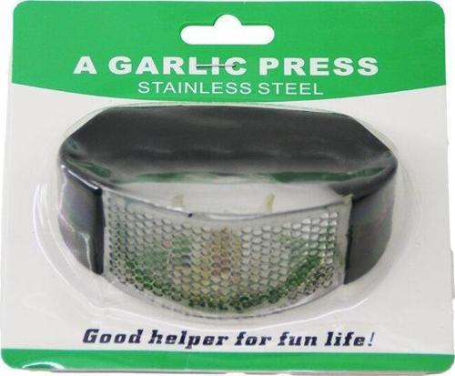 GARLIC PRESS  METAL ZIRH MODELİ SARIMSAK EZİCİ  PLASTİK TUTAMAÇLI (2818)