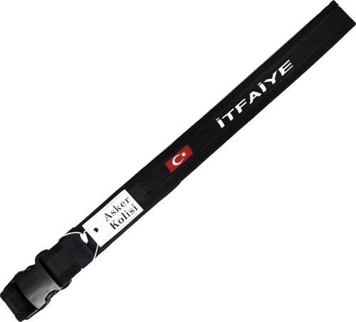 İtfaiye Yazılı Türk Bayraklı Palaska Kemer - İtfaiye Kemeri
