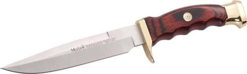 RANGER-12 Coral Pakkawood Ağaç Saplı Pirinç Başlıklı Ranger 12 cm Bıçak