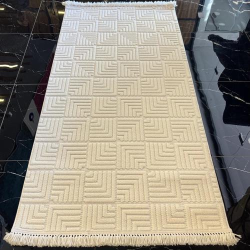 Design 1062 Krem Yumuşak Dokulu Desensiz İskandinav Halı