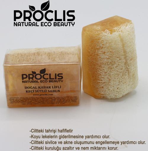 Doğal Kabak Lifli Keçi Sütlü Doğal Sabun 130 gr