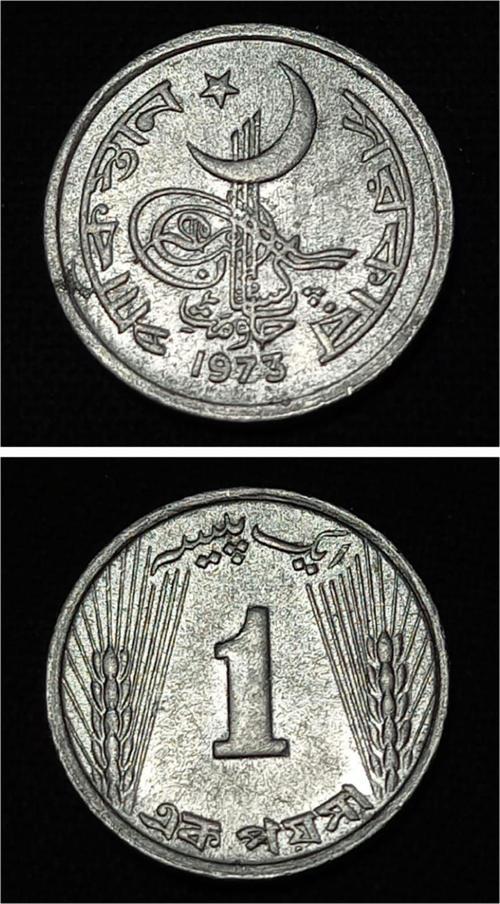 Escoines 39963688bb7890b724 1973 Pakistan 1 Paisa ÇİL Prof Setten Çıkma Alüminyum Pakistan Rupisi