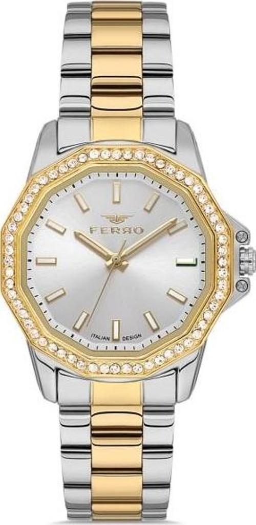 FL21540AWT-D Quartz Çelik Altın/Gri 32 mm Kadın Kol Saati