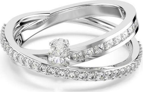 5691230 Swarovski Yüzük Hyperbola:Rıng 2 Row Whıte/Rhs 58