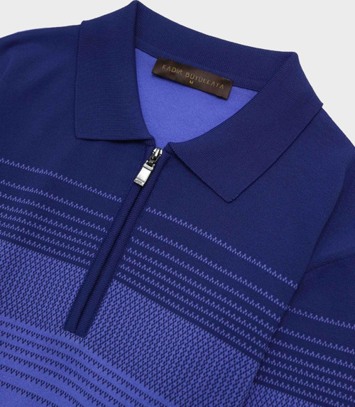 Fermuarlı Polo Yaka Kısa Kol Erkek T-Shirt