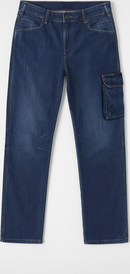 Erkek Regular Fit Kargo Cepli Jean Pantolon