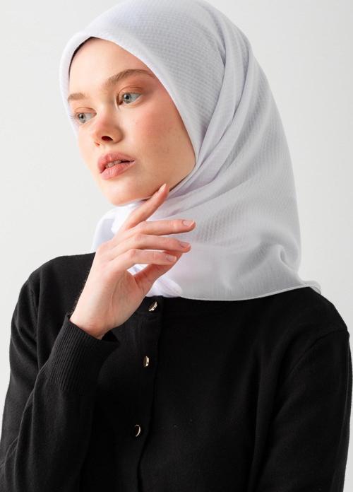 Soft Pamuk Jakarlı Eşarp – Doğal Dokulu, Hafif ve Nefes Alan Kumaş- Bambu Kraş Eşarp Yumuşak Dokulu Düz Renk Eşarp, Tesettür Eşarp