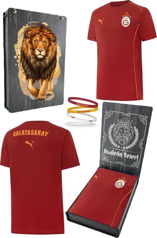 Orijinal Lisanslı Sıfır Yaka Kırmızı Antrenman 5 Yıldızlı T-Shirt + Bileklik Set