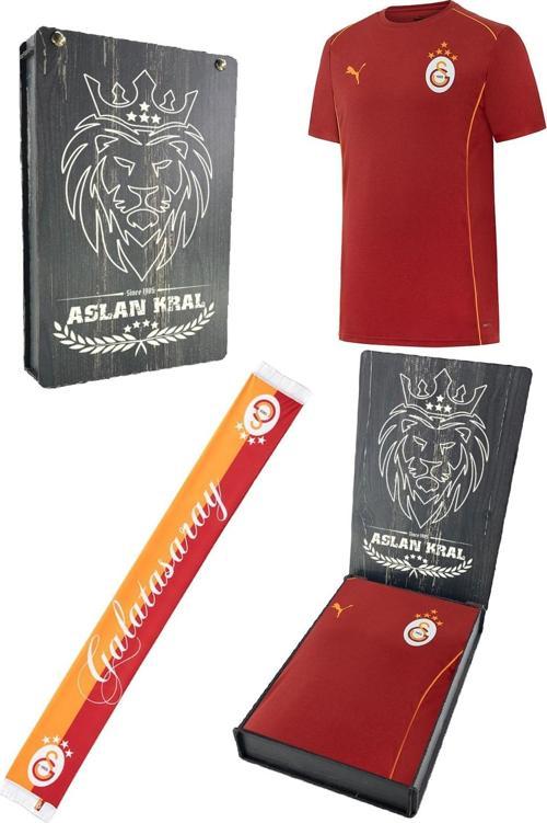 Orijinal Lisanslı Sıfır Yaka Kırmızı Antrenman 5 Yıldızlı T-Shirt + Şal Kaşkol Seti