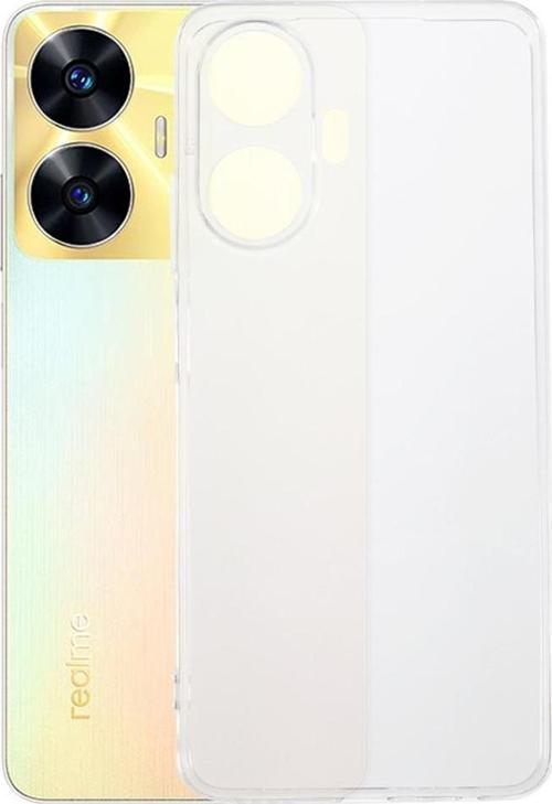 Realme C55 Uyumlu Kamera Korumalı Darbe Önleyici Ultra Slim TPU Şeffaf Silikon Kılıf