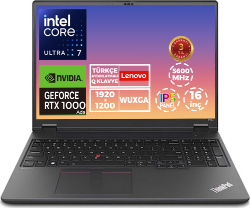 MWS P16V G2 Ultra 7 155H 64GB 1TB SSD 6 GB RTX1000 Ada 16" WUXGA W11P 21KXS0ASTX 010