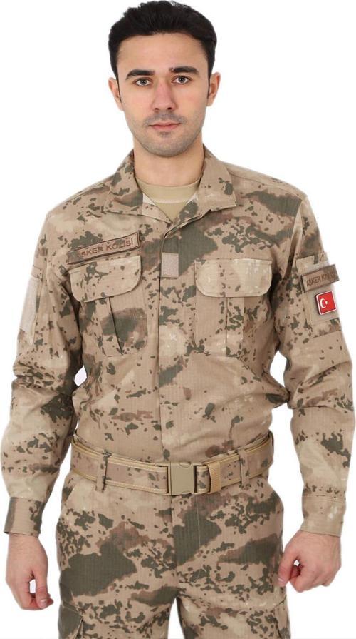 Jandarma Uzun Kol Çöl Kamuflaj Gömlek