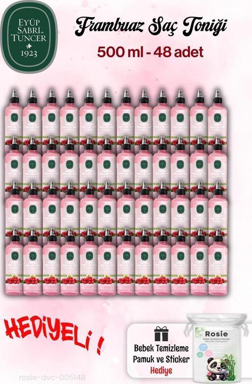 500 ml Frambuazlı Sirke Saç Toniği 48 adet ve Rosie Hediye