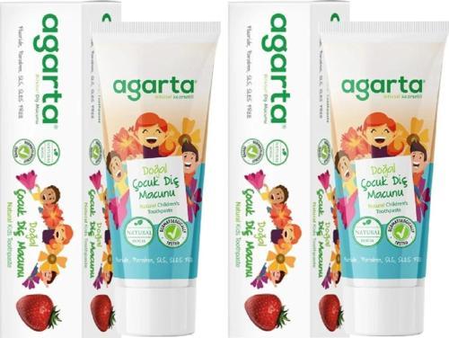 Doğal Çocuk Diş Macunu Çilekli 75 Ml 2Adet