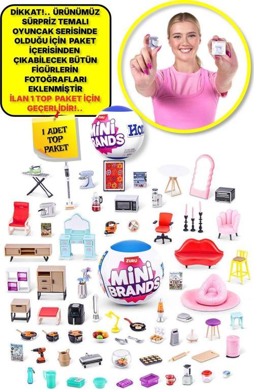 Mini Brands Mini Home   Ev Eşyası Sürpriz Fügürleri Top Paket - 1  ADET