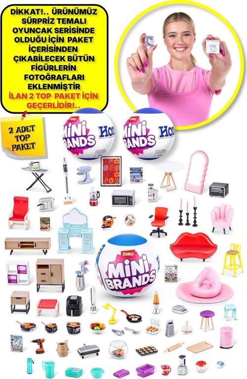 Mini Brands Mini Home Ev Eşyası Sürpriz Fügürleri Top Paket - 2 ADET