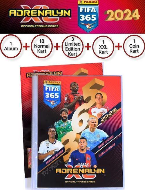 Panini Adrenalyn Fifa 365 - 2024 TCG Mega Başlangıç Paketi Futbolcu Kartları Dergi Albümü