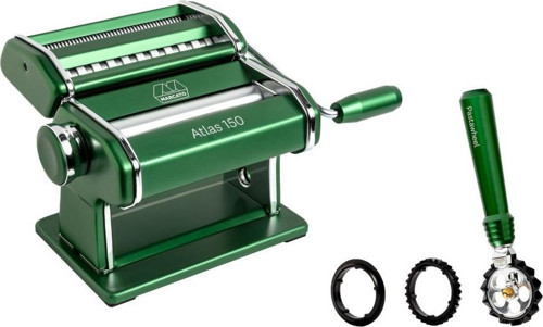 Atlas 150 Yeşil Makarna Makinesi + Pastawheel