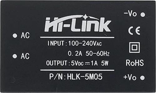 HLK-5M05 5V 1A 5W AC DC 220V to 5V Voltaj Düşürücü Modül İzole Elektronik Devre Güç Kaynağı Smps