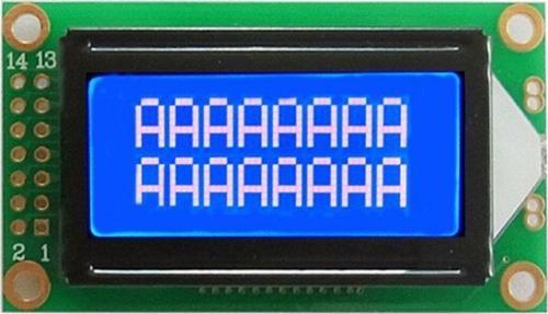 0802a 8x2 Karakter Lcd Modül Mavi Display Ekran Mavi Backlight 2 Satır 8 Karakter