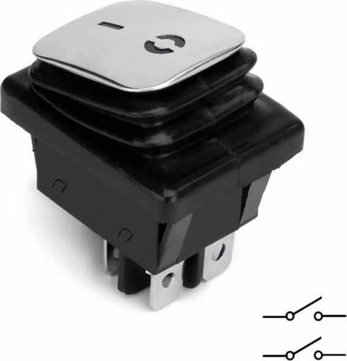 30a 250v On-off Anahtar Yüksek Akım Kcd4 4 Pin Buton Ip67 Su Geçirmez Led Işıklı Rocker Switch