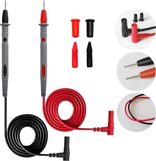 1 Çift Multimetre Probu 1000v 20a Tüm Multimetreler Ile Uyumlu Test Ölçüm Kalosu 1 Metre Voltmetre