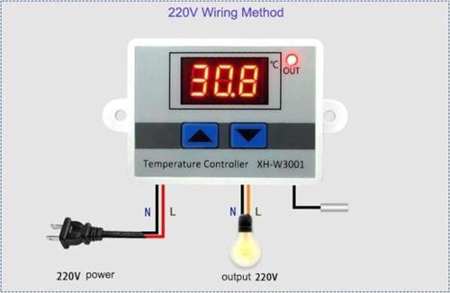 Hw-735 / Xh-w3001 / Hw-w3001 Dijital Termostat - 220vac - 1500w