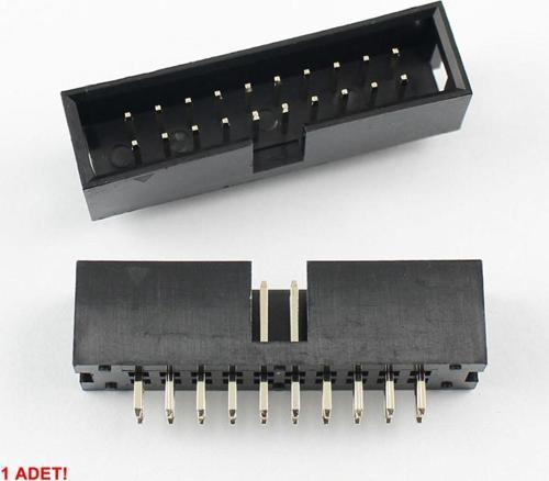 2x10 Pin Erkek Box Header Çift Sıra 180 Derece 2.54mm PCB Montaj Konnektör IDC Soket Breadboard Pcb