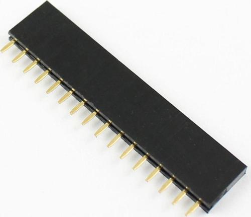 16 Pin Tek Sıra Dişi Header 180 Derece 1x16 Pin 2.54mm Soket Konnektör Breadboard Pcb Devre Bağlantı