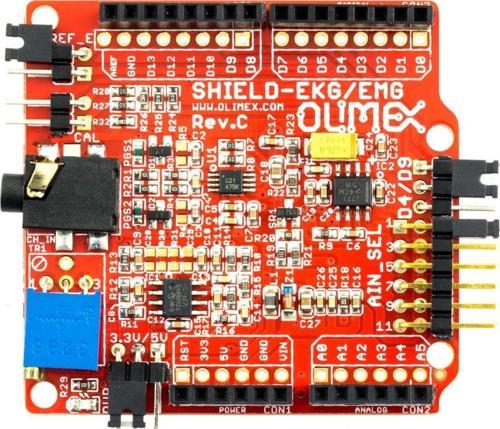 Ekg-emg Arduino Shield Açık Kaynak Kod Ekg Ecg Emg Nabız Kalp Elektrokardiyografi