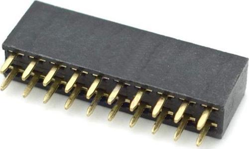 2x10 Pin Dişi Header Çift Sıra 180 Derece 2.54mm Bölünebilir Konnektör Soket Breadbord Pcb Devre Bağ