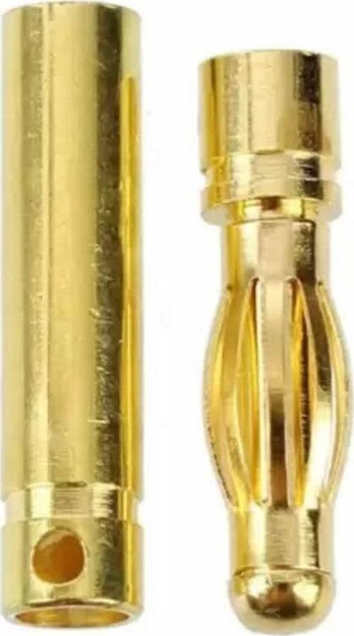 4 Çift 4mm Altın Kaplama Banana Dişi Erkek Soket 40a Pil Batarya Lion Bullet Plug Kablo Konnektör