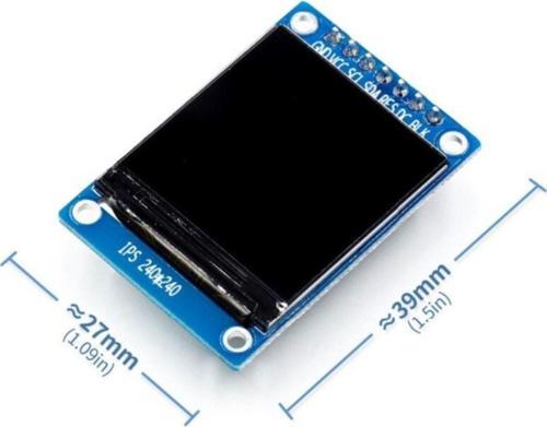 Ips 1.3 Inch 7 Pin Spı 240x240 Lcd Tft Modül Ekran Hd Full Color