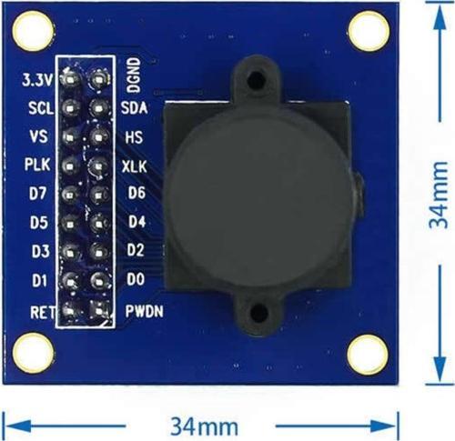 Ov7670 Kamera Modülü Cmos Görüntü Sensörü 640x480 Vga Cıf Otomatik Pozlama Kontrol Görüntü Işleme