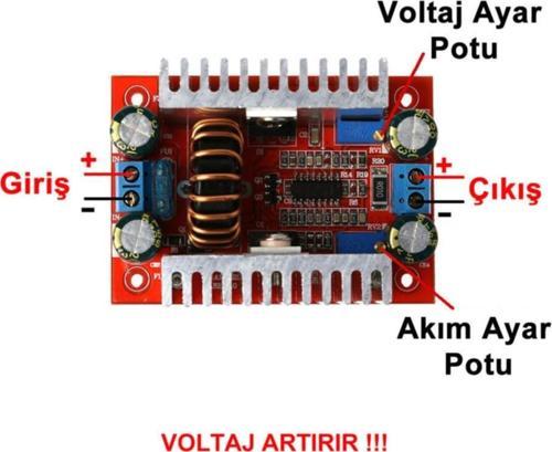400w Akım Kontrollü Boost Voltaj Yükseltici Modül Led Sürücü