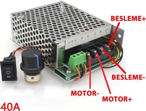 40a 50v Dc Motor Hız Kontrol Devresi Ayarlanabilir Motor Sürücü