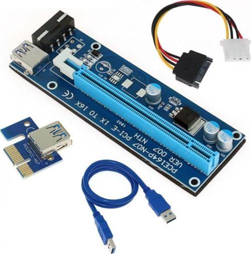 Pcı Express To Pcıe Adaptör Set Usb 3.0 Riser Kartı 1x To 16x Mining-bitcoin-crypto