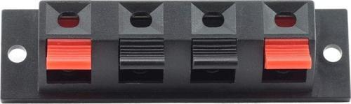 4lü Hoparlör Terminal Soketi Panel Montaj Tip Yaylı Speaker Ses Kablo Bağlantı Birleştirme Konnektör