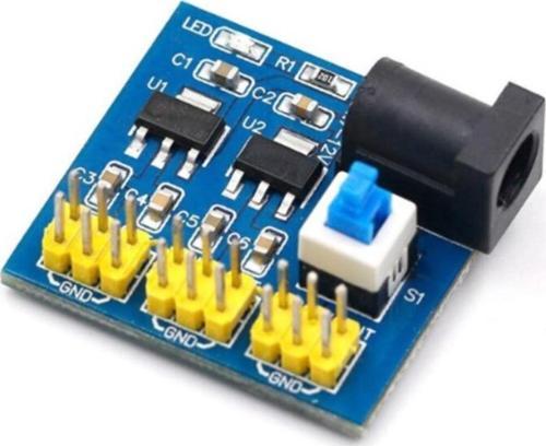 5v 3.3v - 2 Çıkışlı Voltaj Düşürücü Güç Kaynağı Modülü Giriş 12v