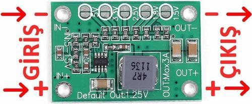5-16v 3a Voltaj Düşürücü Modül Ca-1235 Dc Dc Çevirici Ayarlanabilir Güç Kaynağı Step Down Power