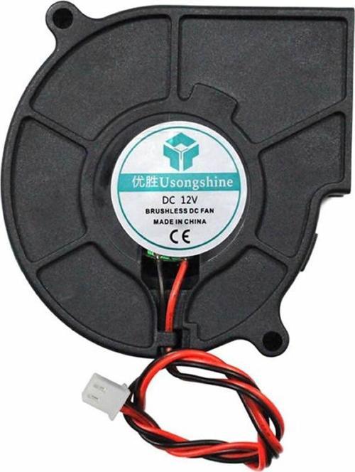 5015 12V DC Salyangoz Fan 2 Pin 3D Yazıcı Soğutma Fanı Santirfüj Havalandırma Klima Türbin Kuluçka