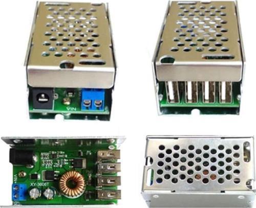 4 Usb Port 5v 5a Voltaj Düşürücü Mobil Güç Kaynağı Cep Telefonu Tablet Powerbank 36v Step Down